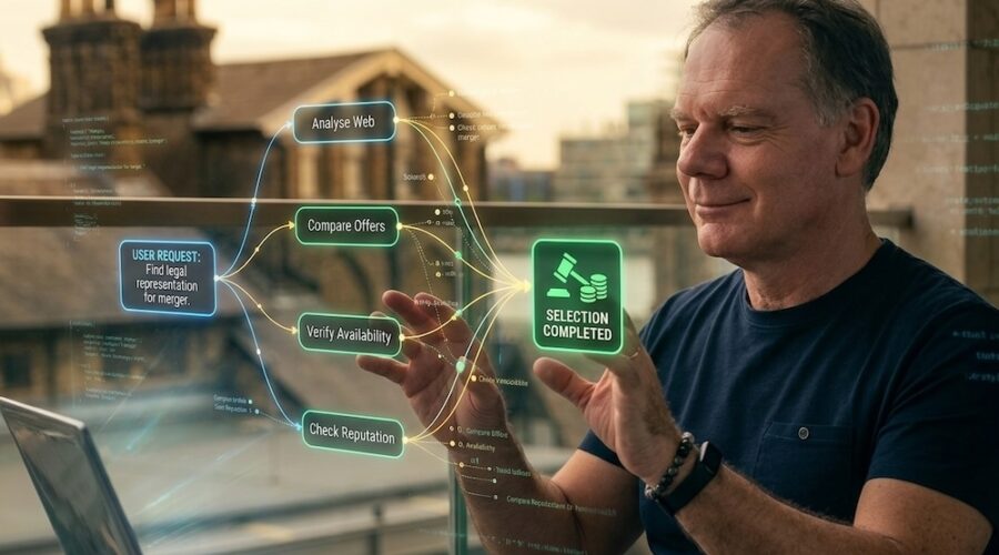 Paolo M. Luino explaining how AI agents are changing digital strategy
